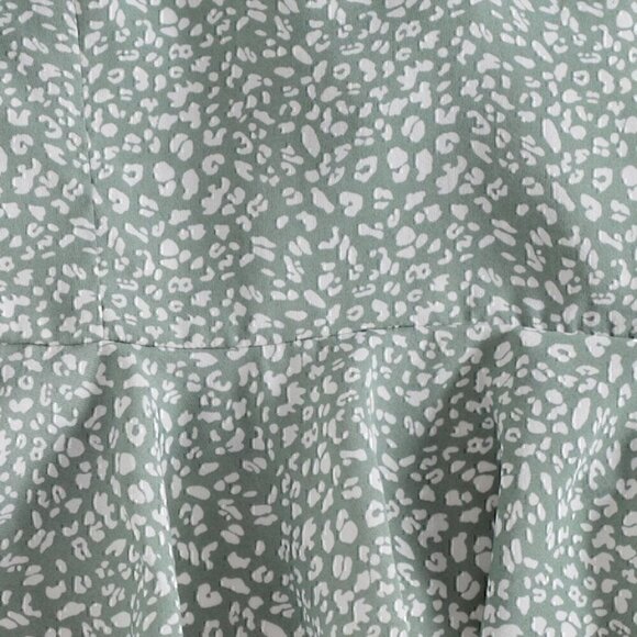 Bohemian flared Open Front Tie Ruffle Hem  Top - Picture 5 of 8